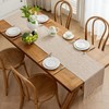 Alsoo Table Runner 72 Inches Long Rustic Table Runners with