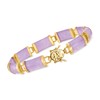 Ross-Simons Lavender Jade "Good Fortune" Bracelet in 18kt Gold Over