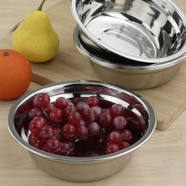Gitany Stainless Steel Mixing Bowl, Salad Bowl, Metal Prep Bowls, Set of 6