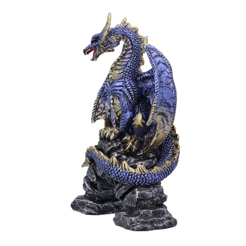 Nemesis Now Acko Dragon Figurine, Blue, 15.5cm