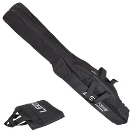 SUNOYA Fishing Bag Rod Bag, Fishing Rod Bag with 3 Compartments, 150 cm Rod Case, Fishing Rod Bag, Folding Fishing Rod Bag, Fishing Rod Tools, Storage Bag (Black), black, fishing bag rod bag