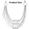 Pant Chains Emo-style Accessories with Gothic Moon Multi-layer Wallet Chain