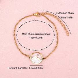 Mikovivi Mustard Bracelet, Stainless Steel Confirmation Bracelet with Encouragement Card Confirmation Gifts Mustard Jewelry for Girls