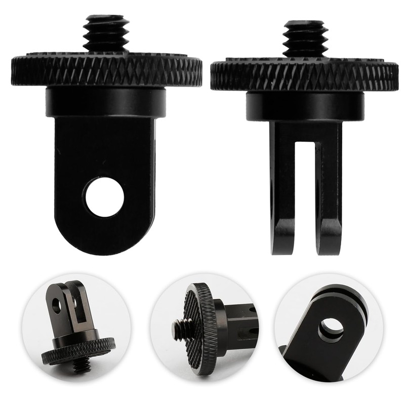 Bojueshaw 2 PCS 1/4 Camera Tripod Adapter Head for Action