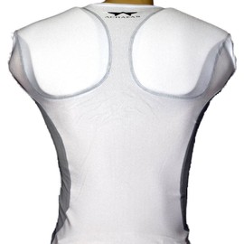 Achaean Youth Sleeveless Sports Protective Compression Shirt (White, Small)