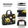 Laptop Shoulder Bag, Daisy Flower Sunflower Floral Computer Laptop Bag