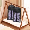4-Pack Hair Extension Holder - Wig Storage Bags with Hanger