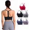 HL] Bra Pilates Pole Wear Single Back Strap Top with Firm Band 03.Black/S