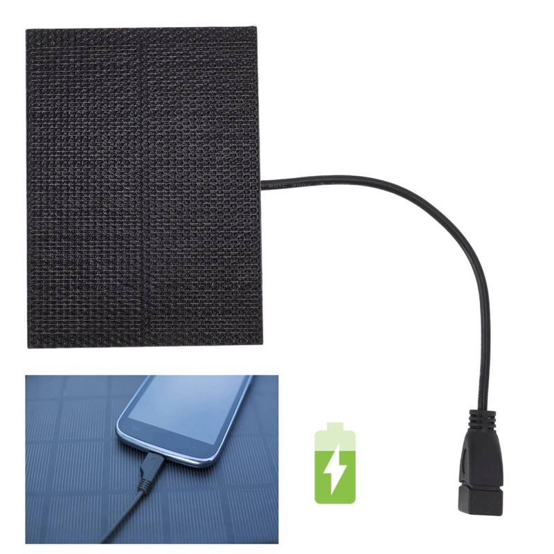Outdoor Portable Solar Panel, 5w 5v Small Size Light Weight
