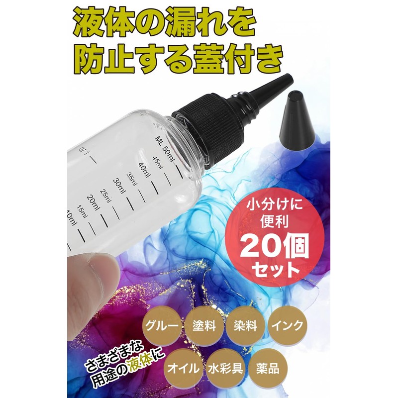 AllBright Dropper Bottles Divided Graduated Dropper Bottles with Cap for