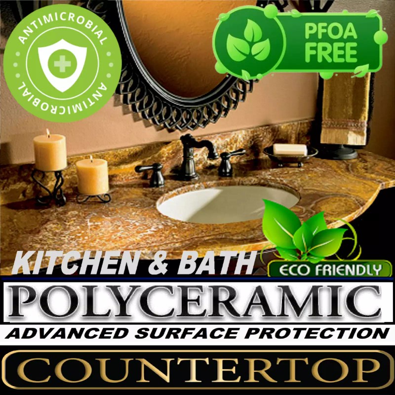 SUPERMAXX POLYCERAMIC COATING PROFESSIONAL GRANITE POLISH MARBLE COUNTERTOP PROTECTION