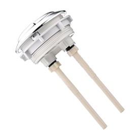 58mm/2.2 inch Toilet Tank Button Toilet Button Flush Button Replacement with Thread Diameter Dual Push Flushing Toilet Button