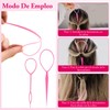 NUHEXRY 1800 Mini Bandas de Goma con Herramientas de Peinado
