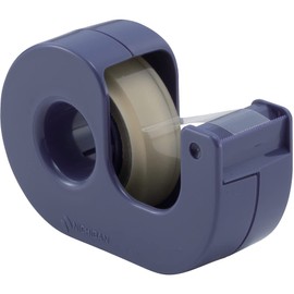 Nichiban CT-12DCB Cellotape Small Roll with Cutter, Straight Cutter, Blue