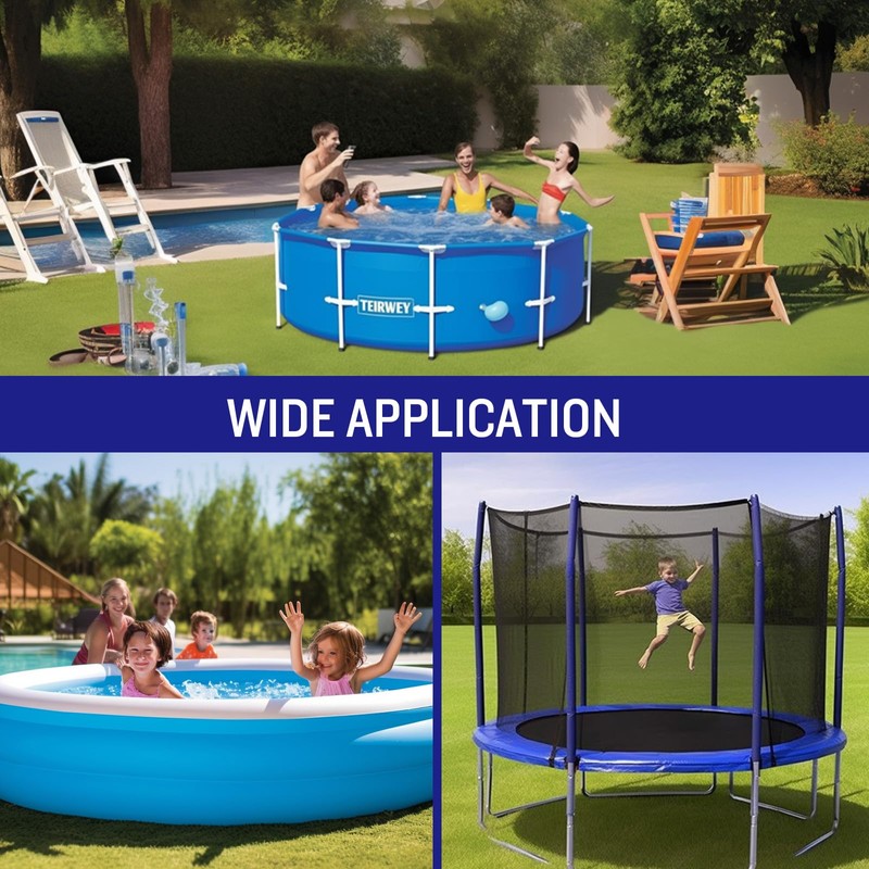 SUNLITAP 28Ft Heavy-Duty Round Pool Cover, Fit Pool Size 24