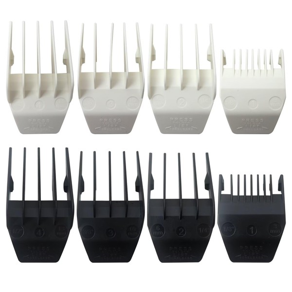 JRSHOME Premium Clipper Guards Replacement - 8 Piece Clipper Guides