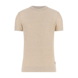 GUESS Herren Eco Kurzarm Goodwin Stitched Sweater, Quicksand, L