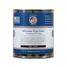 Countryman Coatings - 100% Silicone Roof Coating - Restore Your Roof in a Day - Seal Leaks, Cracks, Seams, Penetrations - Adheres to All Surfaces (1 Quart, Black)