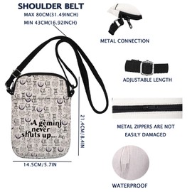 A Gemini Never Shuts Up Crossbody Bag Gift For May June Birthday Gift Zodiac Signs Gift Astrology Lover Gift (A gemini CB)