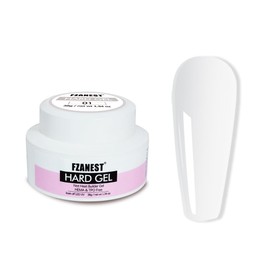 FZANEST Hema-free Builder Nail Gel Painless Hard Gel for Nail Sculpture Extension Strengthener Overlay Milky Pink #06