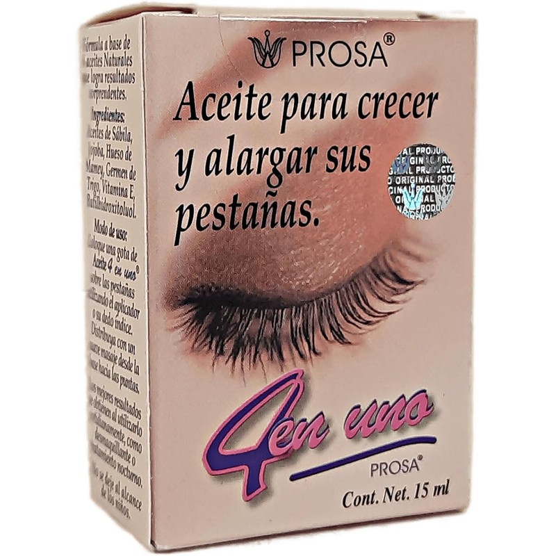 Aceite para Crecer y Alargar sus Pestañas Prosa 4 en
