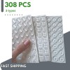 Unbranded Furniture Bumpers Door Drawer Pads Clear Picture Framing Silicone