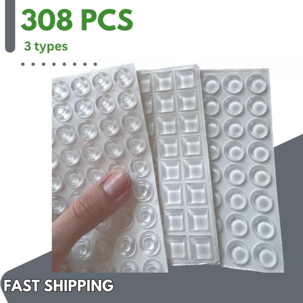 Unbranded Furniture Bumpers Door Drawer Pads Clear Picture Framing Silicone