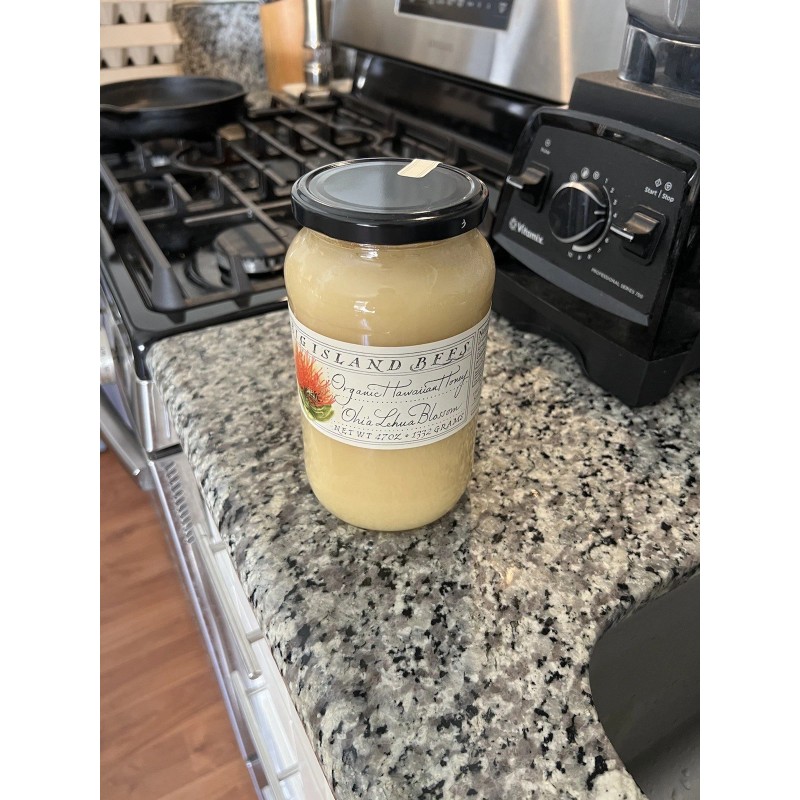 Big Island Bees Organic Hawaiian Honey Raw Premium Large 47oz