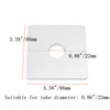 Tsnamay 2 Pcs Wall Split Flange, ABS Square Self-Adhesive Escutcheon