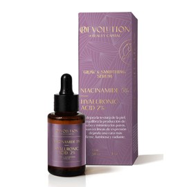 Serum Facial de Niacinamida + Ácido Hialurónico + Acacia Senegal | Reduce Imperfecciones y Manchas | Reduce Poros Visibles | Regula Producción de Sebo | Hidrata Profundamente