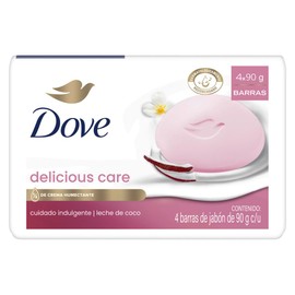 Dove Jabn Delicious Care Leche de Coco 4 x 90g