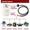 CALPOSE 6 Feet Propane Adapter Hose, 1lb to 20lb Adapter