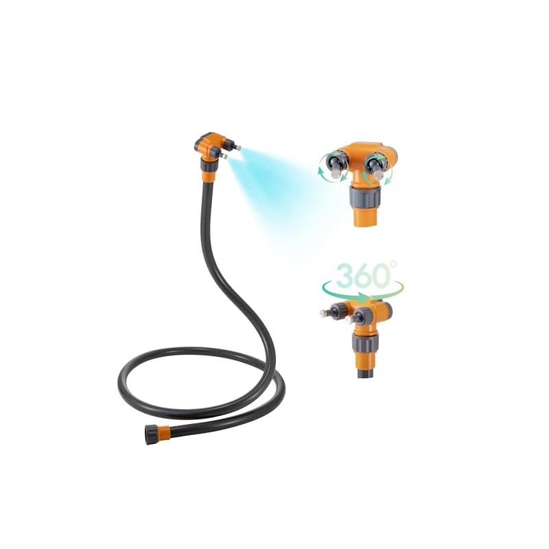 Portable Outdoor Misting System with Adjustable Nozzle
