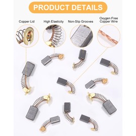 Carbon Brushes Replacement, Power Tool Carbon Brushes Replacement, Carbon Brushes Motor Carbons for Electric Motor Carbon Brushes, Replacement Carbon Brushes for Power Tool
