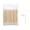 Wooden Pointed Head 300 Pieces Cotton Swabs 6.5cm Microblading 100%