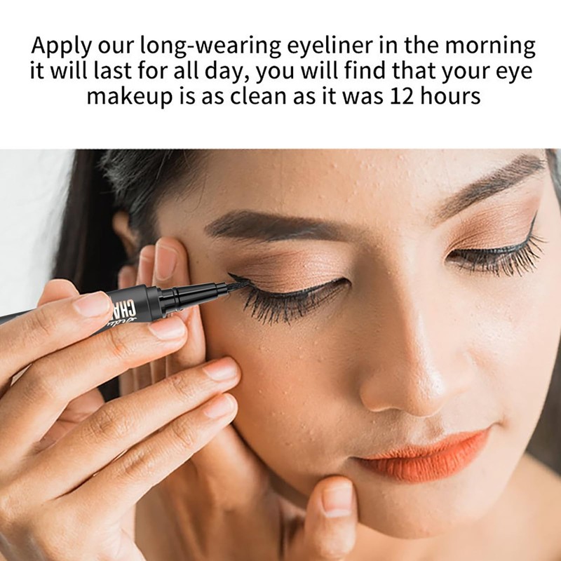 Waterproof Magic Eyeliner - Black, Long-Lasting, Sweat & Smudge-proof, Super