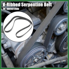 Motoforti Car Engine Multi V-Ribbed Serpentine Drive Belt No.90916T2006 for Toyota Hilux Pickup for Toyota Fortuner 2004-2015 Long-Lasting
