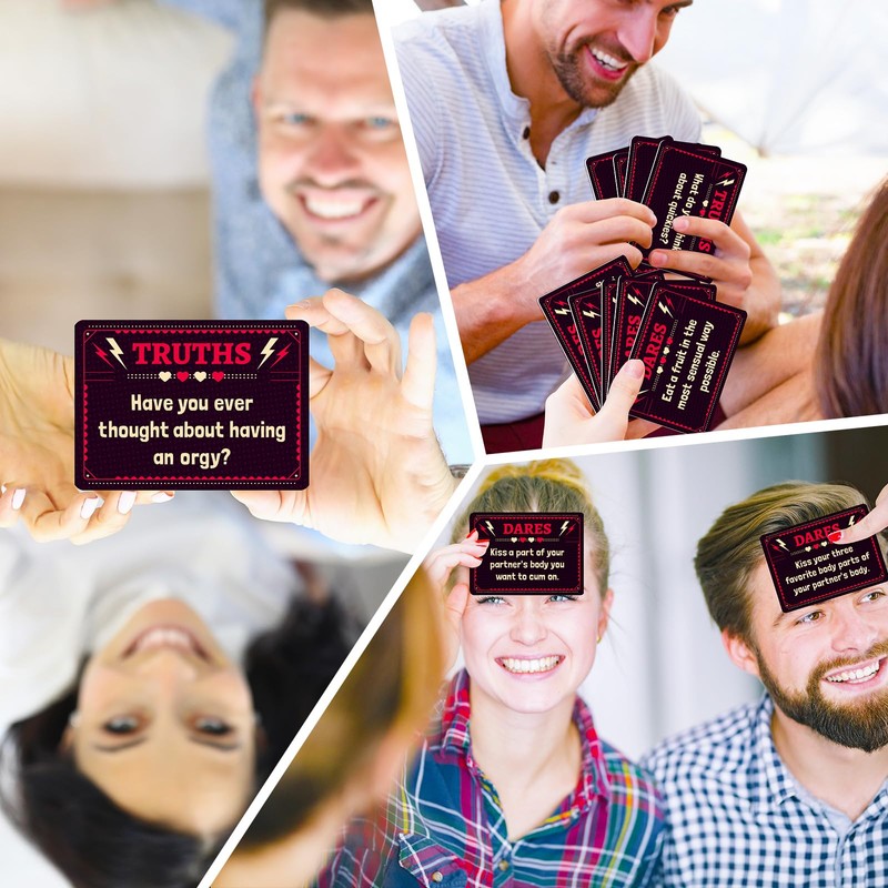 TNCDJKPA Sweet Night Couples Games Cards for Adults, Truths Dares