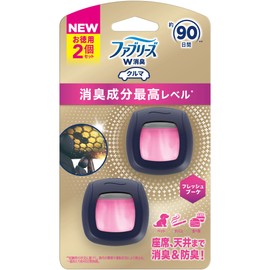 Febreze Air Freshener for Cars, Easy Clip, Highest Level, Fresh Bouquet, 0.07 fl oz (2.2 ml) x 2