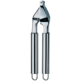 Kela Knoblauchpresse Rondo 20cm aus Edelstahl matt, Silber, 20 x 3.5 x 2 cm