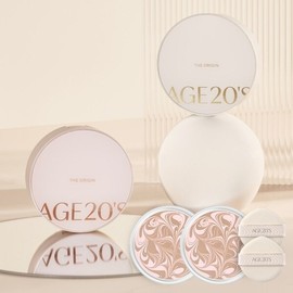 Age 20's 에이지투웨니스 디오리진 에센스 팩트(핑크/화이트) 본품+리필 Age 20's Deorigin Essence Pact (Pink/White) Main Product + Refill