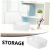 VILLFUL 6pcs Plastic Storage Bins Desktop Organizers for Bathroom Kitchen