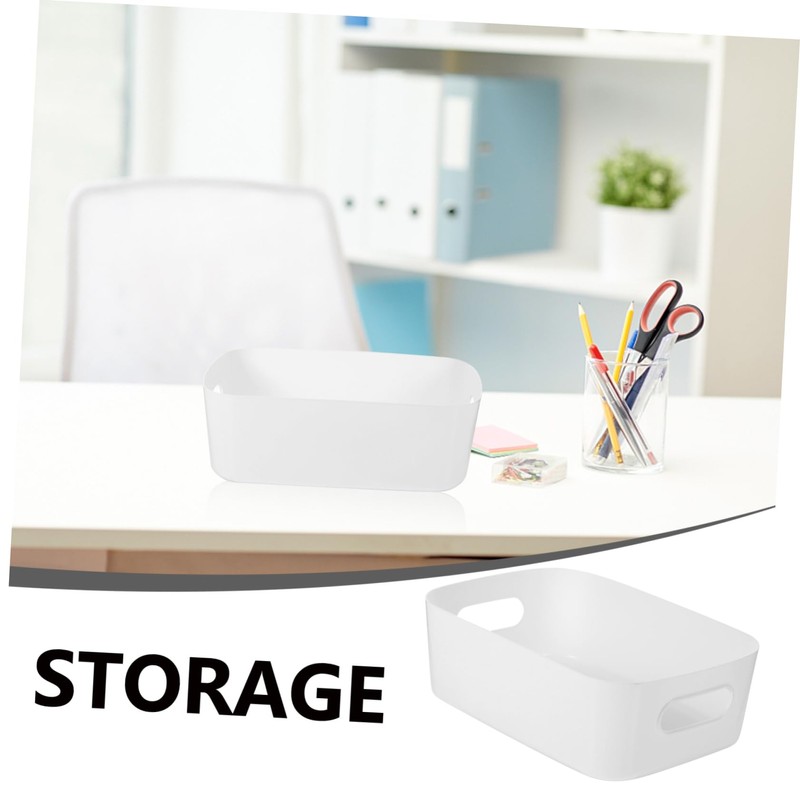 VILLFUL 6pcs Plastic Storage Bins Desktop Organizers for Bathroom Kitchen