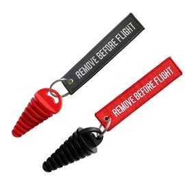 0.6"-1.5" Wash Plugs, Mufflers Exhaust Silencer Motorcycle Dirt Bike 2 Stroke w/Streamer Remove Before Start Engine ATV Quad Rubber Exhaust Pipe Plugs (Red-Black)