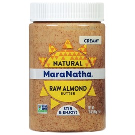 MaraNatha Natural Creamy Raw Almond Butter, 16 Ounce Jar