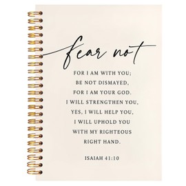 CIOJUNE Isaiah 41:10 Christian Scripture Notebook for Women Men 5.5x8.3