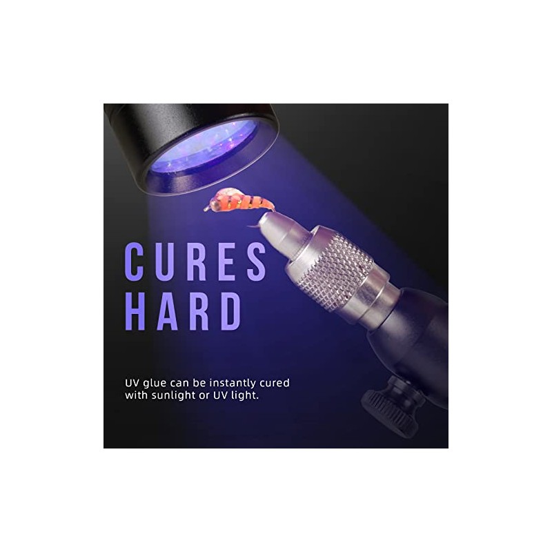 GREATFISHING Fly Tying UV Clear Glue and Power Light Combo