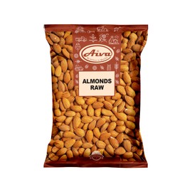AIVA, Natural Whole Raw Almonds, Unsalted, No Shell - 5 lb, Grown in the USA, Raw Whole Almonds with Skin