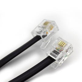 High-Speed RJ11 ADSL Extension Lead: Male to Male Phone Cord for BT Internet Broadband, Router, Modem, RJ11 Phone Socket, Micro filter, Landline Wire Connection