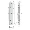 BASI Repair Angle Strike Plate for Interior Doors Room Doors